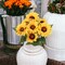 6-Pack: Yellow Sunflower Bush with 7 Silk Flowers & Foliage by Floral Home®